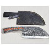 12" CLEAVER FILE BLADE KNIFE W/ SHEATH