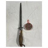 LARGE VTG SHARPENING STEEL - 16" OVERALL LENGTH -
