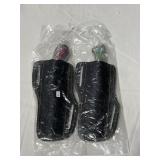 (2) NEW 8 1/2" FIXED BLADE KNIVES WITH LEATHER