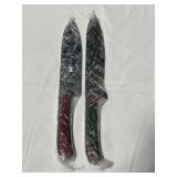(2) NEW FIXED BLADE KNIVES - FILE BLADES - 13"