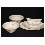 SYRACUSE CHINA "TEMPLE BELLS" CHINA SERVING PCS