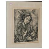 MARION GREENWOOD "LAMENT" LITHOGRAPH
