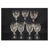 11 GORHAM CRYSTAL "CROWN POINT" GOBLETS