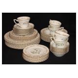 SYRACUSE CHINA "TEMPLE BELLS" CHINA SET