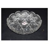 9" CUT GLASS BOWL
