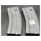 (2) 30 ROUND ALUMINUM MAGAZINES FOR 5.56x45mm