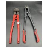 (2) PAIRS OF BOLT CUTTERS
