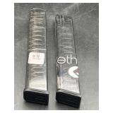 (2) ETS MAGAZINES - .40/30 RD & 9mm/32 RD