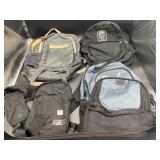 (3) BACKPACKS & (1) SMALL CROSS BODY BAG