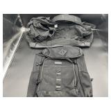 (2) LARGE DUFFLE BAGS & (1) BACKPACK