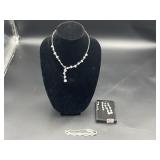 CZ NECKLACE, BRACELET & EARRINGS