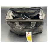 TOOL BAG W/ PLIERS, SOCKET WRENCHES, PRY BAR,