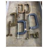 (5) HEAVY-DUTY C-CLAMPS