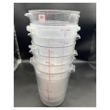 (7) 8QT FOOD STORAGE CONTAINERS