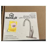 HOME2O STAINLESS STEEL KITCHEN FAUCET W/ PULL