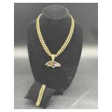 DESIGNER STYLE NECKLACE AND BRACELET