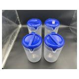 (4) 4QT PLASTIC BEVERAGE PITCHERS