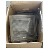 CLEAR COMMERCIAL FOOD STORAGE LIDS