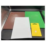 (4) COMMERCIAL GRADE PLASTIC CUTTING BOARDS