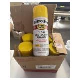 QTY 6- RUSTOLEUM GLOSS SUNBRIGHT YELLOW PAINT