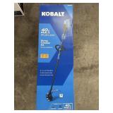 KOBALT- 40V STRING TRIMMER KIT- BATTERY POWERED