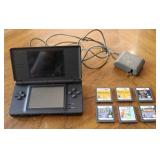 Nintendo DS Lite w/ 6 Games & Charger