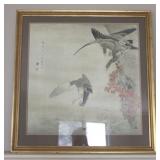 Geese In Flight Offset Lithograph Print