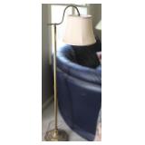 Mid Century Modern Swing Arm  Brass Floor Lamp