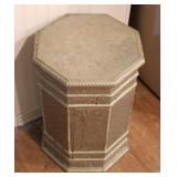 Octagonal Storage Pedestal/ Side Table