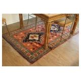 Orange Persian Tribal Hand Knotted Rug