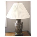 Hand Painted Urn Style Table Lamp