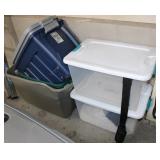 (6) Plastic Storage Bins