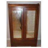 Antique Mirrored Waterfall Style Wardrobe