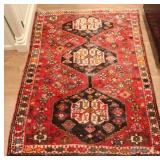 Persian Qashqai or Shiraz Hand Knotted Wool Rug