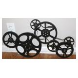 Large Cinema Theater Movie Reel Wall Display