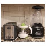 Toaster, Oster Blender,& Continental Citrus Juicer
