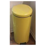 Brabantia Tall Yellow Foot Pedal Trashcan 23-30L