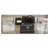 Collection of Sony Cameras Battery Charger & Stand