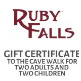 Ruby Falls Certificate