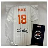 Landon Mack Autographed Jersey Cutout