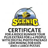 Scenic Helicopter Tours Certificate - $1,000 Value
