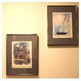 (2) Robert E. Kennedy Prints Framed