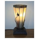 Marble Swirl Stained Glass Vine Table Lamp #2