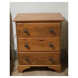 Yield House 3 Drawer Pine Table 22 x 15 x 28