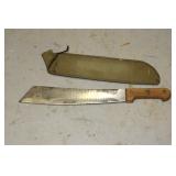 FRENCH COLONIAL COUP-COUP MACHETE & SHEATH