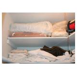 TOWELS & BLACKETS ON 2 SHELVES