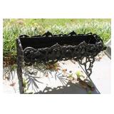 ORNATE CAST ALUMINUM PLANTER BOX