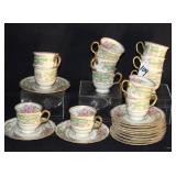 12 ROSENTHAL IVORY DEMITASSE CUPS & SAUCERS