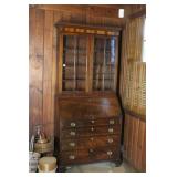 SECRETARY DESK WITH UPPER BOOKCASE