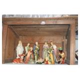 9 PIECE GOEBEL NATIVITY FIGURE SET